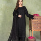 Midnight Noir – 3Pc Stitched Lawn Suit