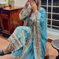 Azure Blossom – 3PC Luxury Embroidered Lawn Suit