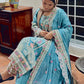 Azure Blossom – 3PC Luxury Embroidered Lawn Suit